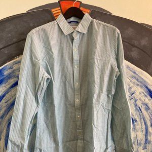 Teddy Stratford Striped Mint Dress Shirt Size 5